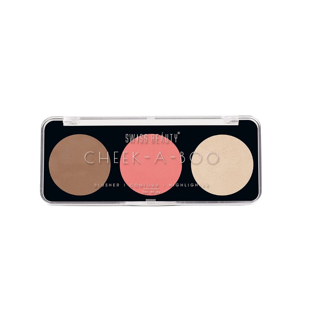 Swiss Beauty Cheek- A- Boo Face Palette with Blusher
