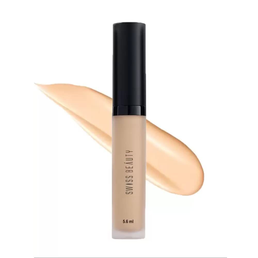 Swiss Beauty Liquid Light weight Concealer with Full Coverage |Easily Blendable Concealer for face makeup | Sand Sable, 6g