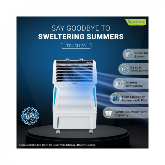 Symphony touch 20 room air cooler sale