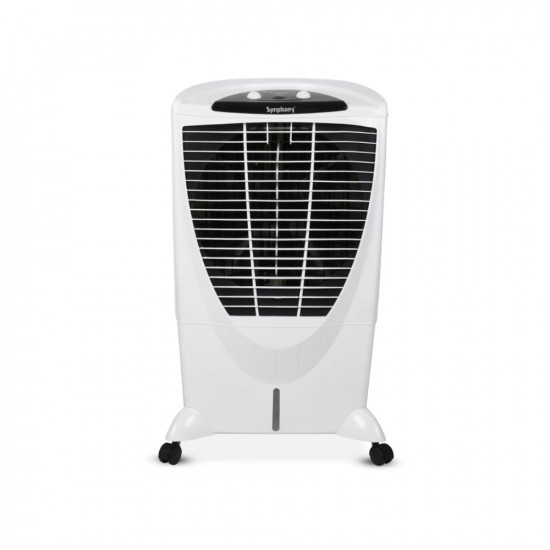 Symphony Winter Desert Air Cooler for Home with Aspen Pads Cool Flow Dispenser and Low Power Consumption 56L White