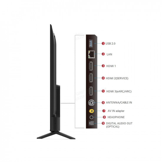 TCL 164 cm (65 inches) Bezel-Less Series 4K Ultra HD Smart LED Google TV 65P635 (Black)