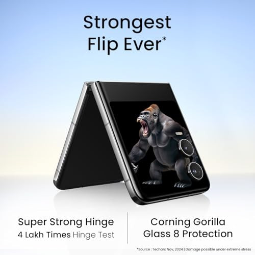 TECNO Phantom V Flip 2 Moondust Grey 8GB256GB  Strongest Flip Ever  4720mAh with 70W Charger  Advance AI Features  50MP OIS50MP Camera  69 120Hz AMOLED Main  364 AMOLED Cover Screen