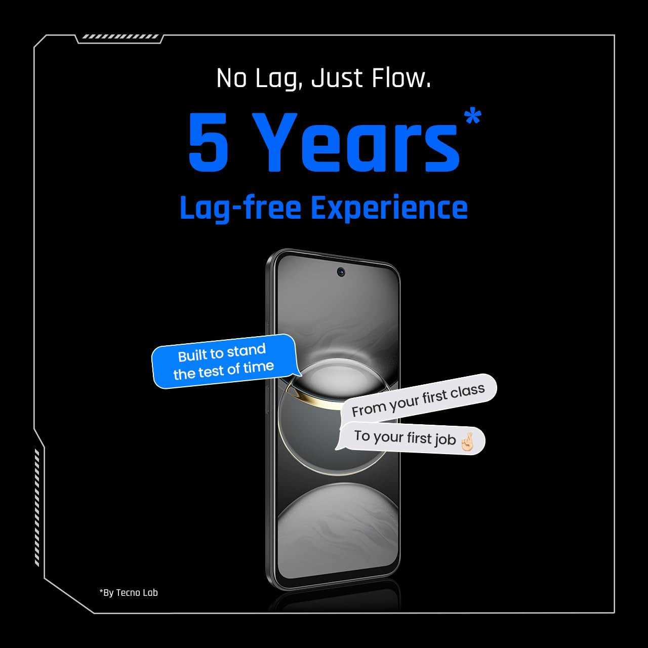 TECNO POVA 6 NEO 5G Midnight Shadow 8GB256GB  Advanced AI Features  108MP Ultra Clear AI Camera  D6300 Powerful Processor  5 Year Lag Free Fluency  5000 mAh Battery  InBuilt Infrared and NFC