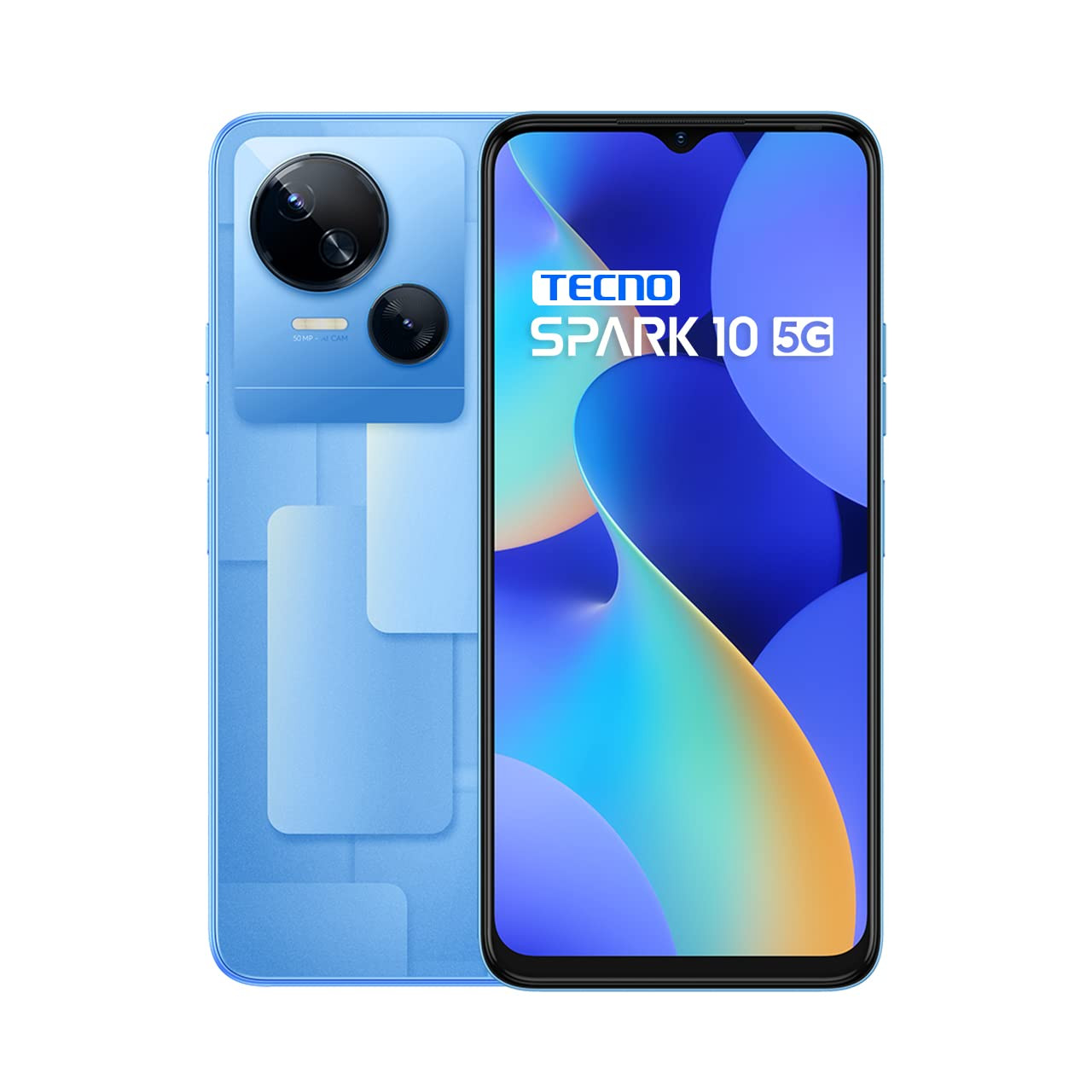 TECNO Spark 10 5G Meta Blue 4GB RAM64GB Storage8GB Expandable RAM  Ultra Clear 50MP Superior Rear Camera Dimensity 6020 7nm Powerful 5G Processor