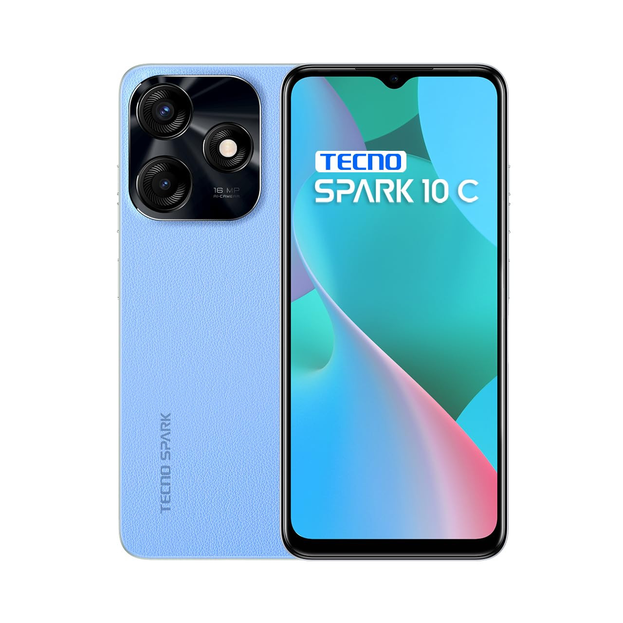 TECNO Spark 10C Magic Skin Blue 8GB RAM128GB Storage16GB Expandable RAM  90Hz Refresh Rate 66 HDDot Display  16MP AI Dual Rear Camera