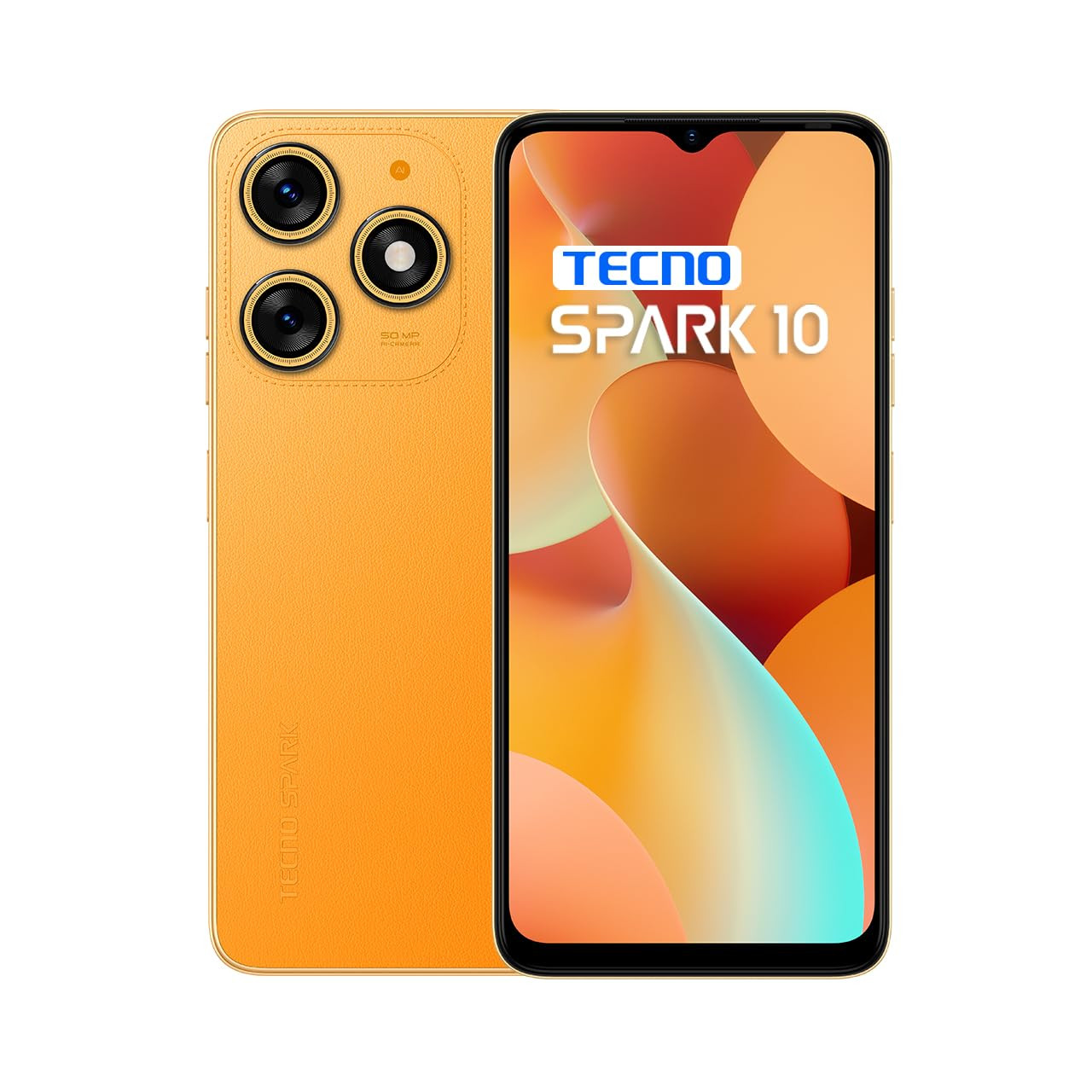 TECNO Spark 10C Magic Skin Orange 8GB RAM128GB Storage16GB Expandable RAM  90Hz Refresh Rate 66 HDDot Display  16MP AI Dual Rear Camera