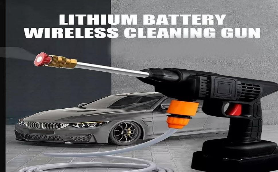 The Venti 48V Portable Pressure Washer withRechargeableCordless Pressure Washer GunHandheld Pressure Washer for CarCar Washer Gun Type 1- Single Battery