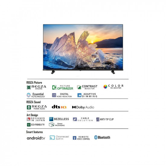 TOSHIBA 108 cm 43 inches V Series Full HD Smart Android LED TV 43V35MP Black