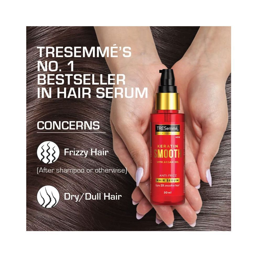 Tresemme Keratin Smooth Anti-Frizz Hair Serum 50ml with Argan Oil