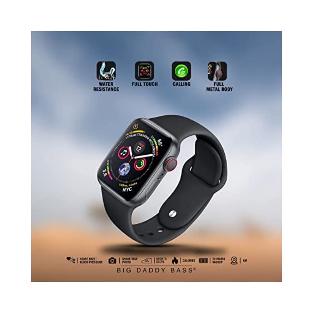 UBON Smart Watch for Men & Women 1.75ÃÂ Full Touch HD Display, Black