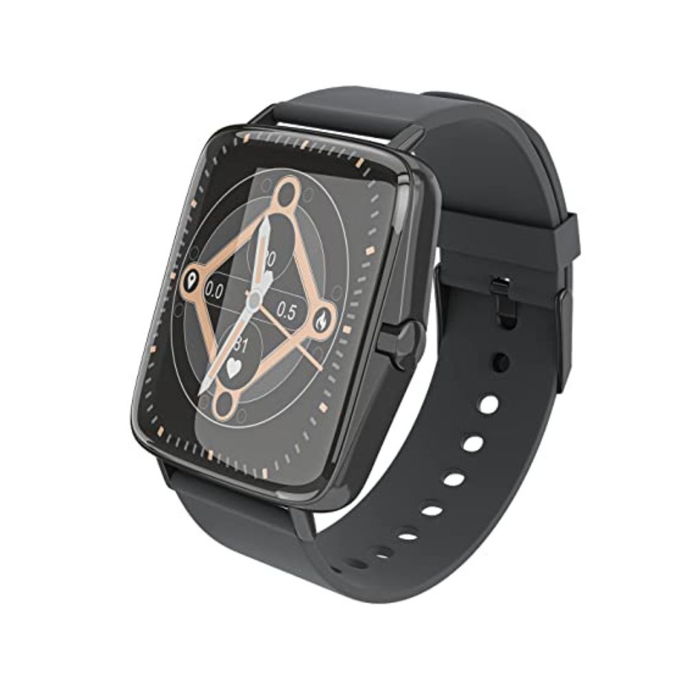 UBON Smart Watch For Men Women with 1.69ÃÂ Full Touch Display, IP67 Dust & Water Resistance, Black