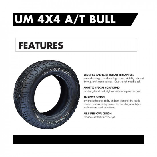 Ultra Mile UM 4X4 A/T BULL 215/65 R16 TUBELESS CAR TYRE