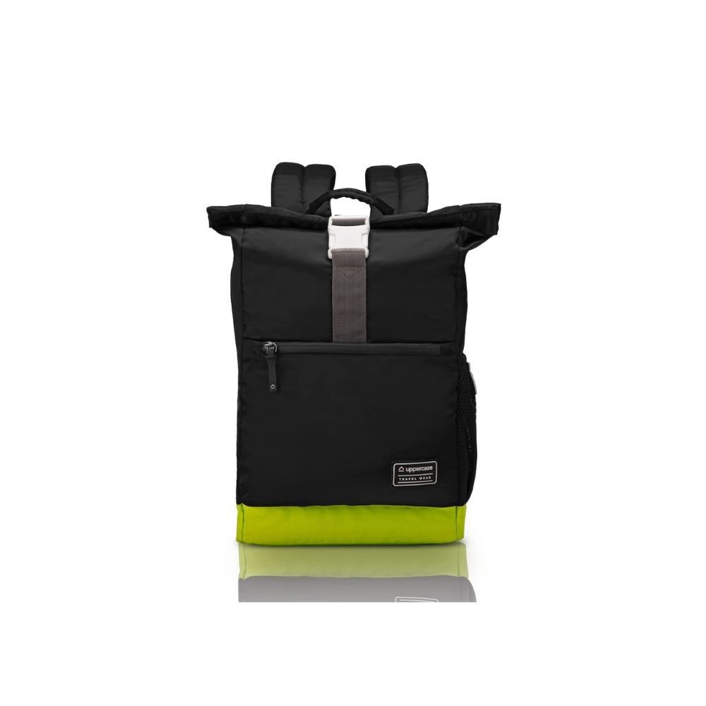 uppercase 14 Ltrs Medium Laptop Backpack 2100EBP1 bags with rain proof zippers (Black)