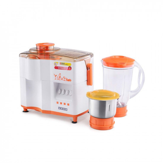 Usha 3442 Popular 450 W Juicer Mixer GrinderMulticolor 2 Jar
