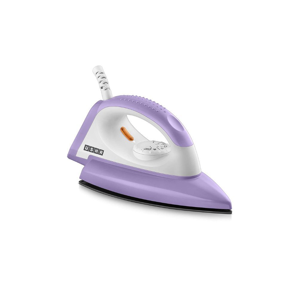USHA Armor AR1100WB 1100 W Dry Iron with Black Weilburger Soleplate Purple