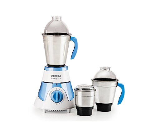 Usha Imprezza Mixer Grinder 3563 with 3 Jars 600-Watt WhiteBlue