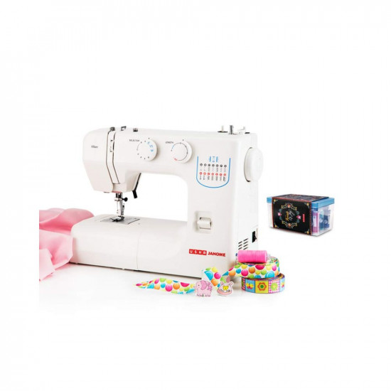 Usha Janome Allure Automatic Zig-Zag Electric Sewing Machine with 21 Stitch Function White with Free Sewing KIT Worth RS 500
