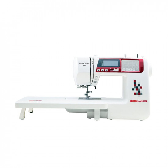 Usha Janome Dream Maker 120 Automatic Zig-Zag Computerized Sewing Machine  120 Built-In-StitchesWhite With complementary Sewing Lessons in Nine languages