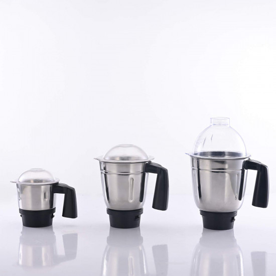 USHA Maxiquick 500-Watt Copper Motor Mixer Grinder with 3 Jars MagentaBlack