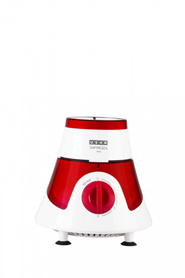 Usha Mixer Grinder MG-3576 750-Watt 3 Jars with Full Copper Motor RedWhite
