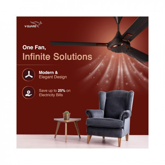 V-Guard Exado Pro AS Anti Dust High Speed Ceiling Fan for Home