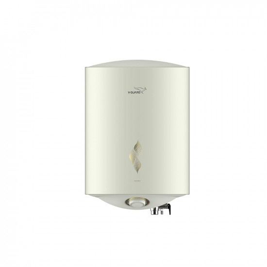 V-Guard Victo 15 Litre Water Heater with Free Installation & Free Connection Pipes (BEE 5 Star Rated), White (15 Litre)