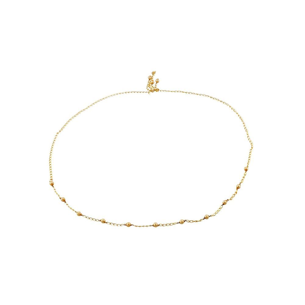 Vama Fashions Golden Pearl Designer kamarband Body Belly Chain Fancy Waist Chain for Women
