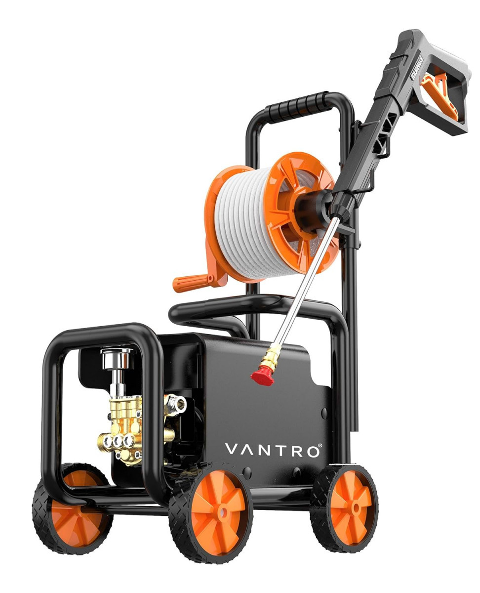 VANTRO 2024 New Pressure Washer 3600PSI 22GPM Electric Pressure Washer 1800W High Power Washer with Adjustable Nozzle 35FT Power Cord  20FT Pressure Hose