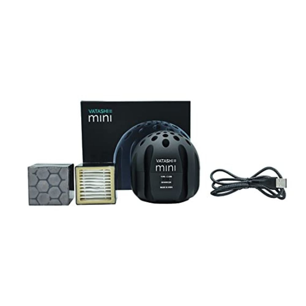 Vatashi Mini Car Air Purifier  Purifies 999 Air  Ideal for Hatchback  Black