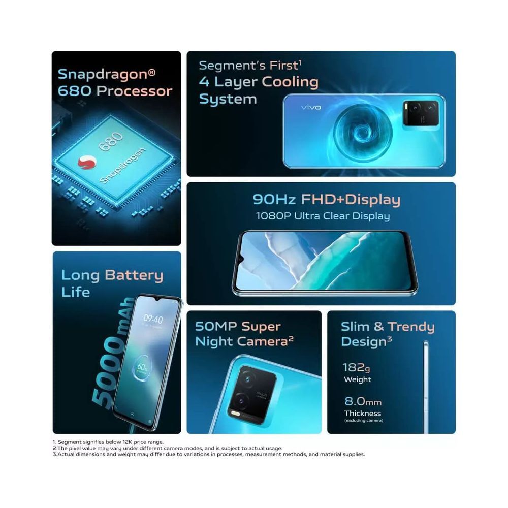 Vivo T1x Space Blue (4+64GB)