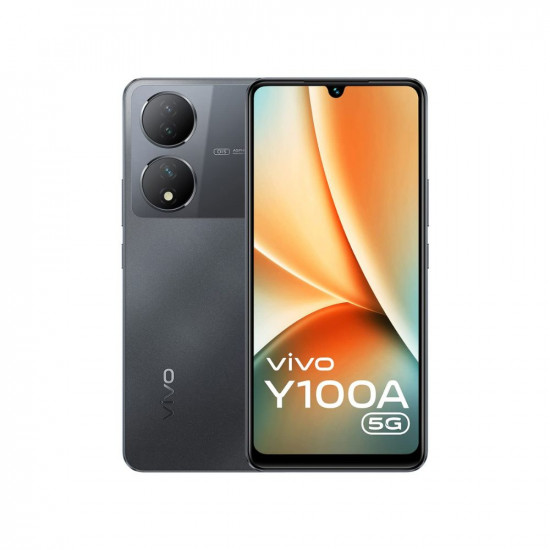 Vivo Y100A 5G (Metal Black, 8GB RAM, 256GB Storage) with No Cost EMI/Additional Exchange Offers