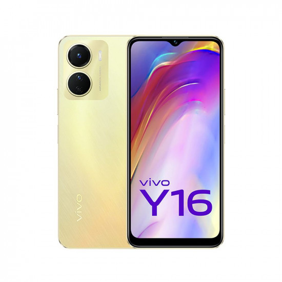 Vivo Y16 (Drizzling Gold, 4GB RAM, 128GB Storage) with No Cost EMI/Additional Exchange Offers