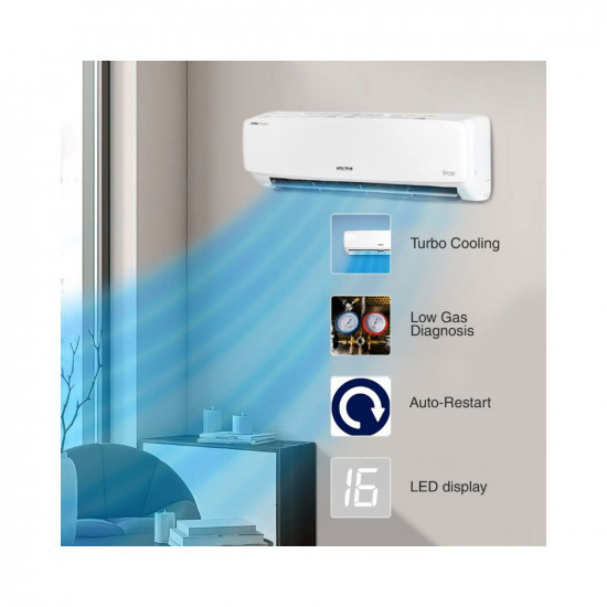 Voltas 15 Ton 3 Star Fixed Speed Split AC Copper LED Display Anti-dust Filter 2023 Model 183 Vectra Elegant White