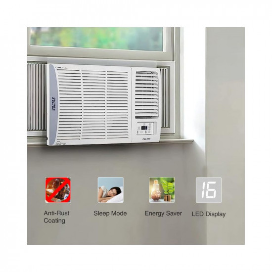 Voltas 15 Ton 3 Star Fixed Speed Window AC Copper Turbo Mode 2023 Model 183 Vectra Pearl White