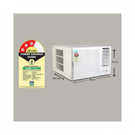 Voltas 15 Ton 3 Star Inverter Window AC Copper 2-in-1 Adjustable Mode 2023 Model 183V Vertis Elite White