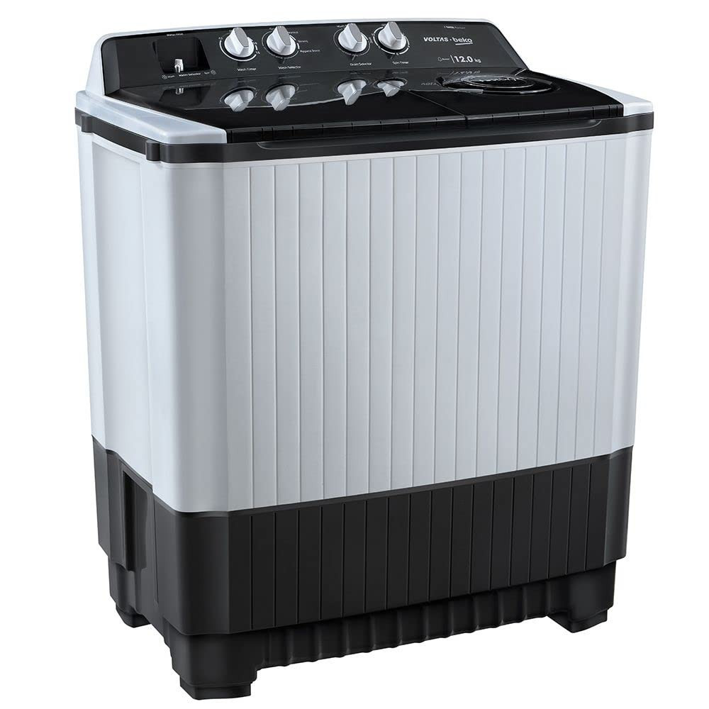 Voltas Beko 12 Kg Top Load Semi Automatic Washing Machine Gray Wtt120AgrtHb
