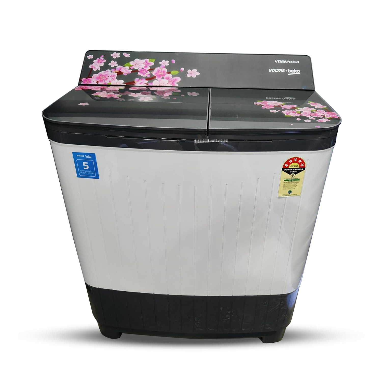 Voltas Beko 8 kg Semi Automatic Washing Machine GrayWTT80DGRGFLRS5