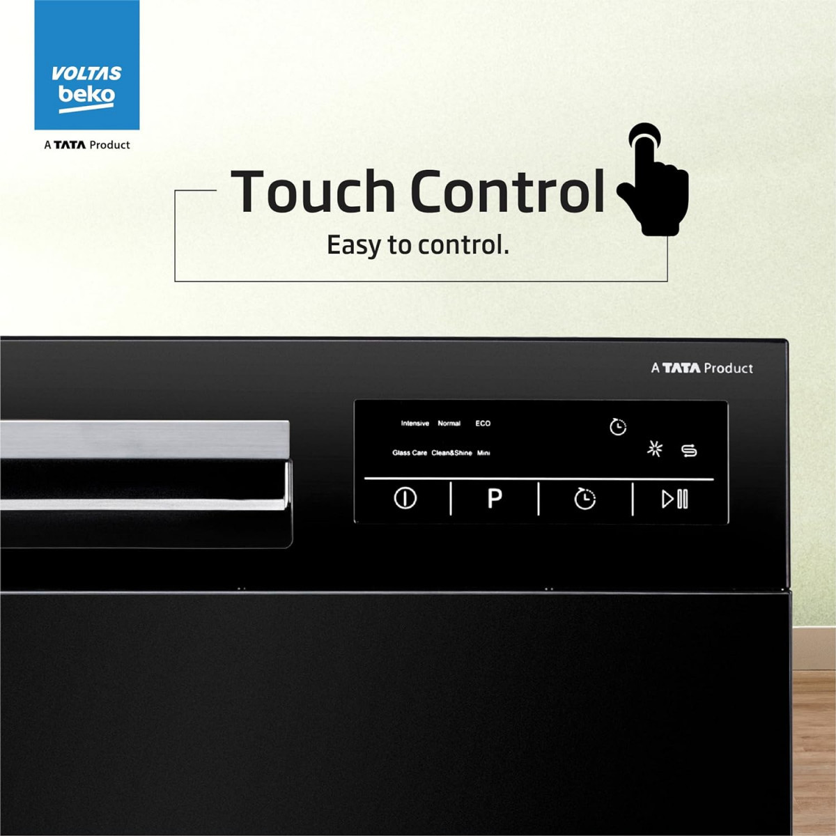 Voltas beko 8 Place Settings Table Top Dishwasher 20202021DT8B Black Inbuilt Heater