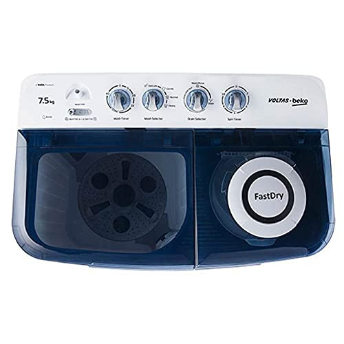 Voltas beko WTT75DBLT 75 kg Semi Automatic Washing Machine Sky Blue