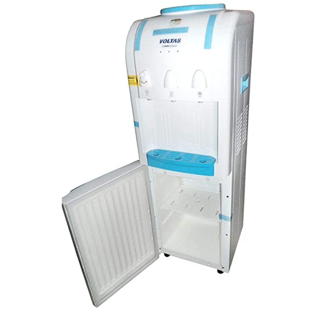 Voltas Floor Model Plastic Water Dispenser with Cooling Cabinet White 30 Inch