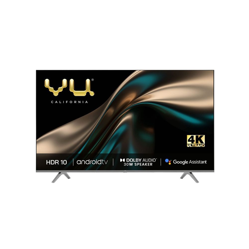 Vu 126 cm (50 Inches) Premium 4K Series Smart Android LED TV 50PM (Grey)