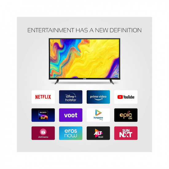 VW 60 cm (24 inches) HD Ready Android Smart LED TV VW24S (Black)
