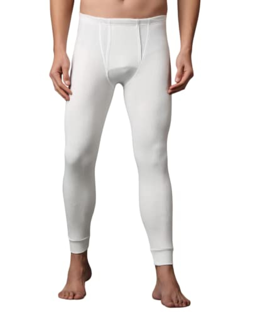 Wearslim® Premium Winter Thermal Bottom Underwear for Men, Ultra Soft  Winter Warmer Inner Wear Johns Pant Lower - White (4XL),Size 4XL