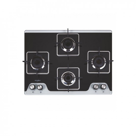 Whirlpool 4 Burner Heavy Duty Forged Brass Gas Stove with Rust Free Body GRANDIOSA Ultra 704 CT - Manual Ignition