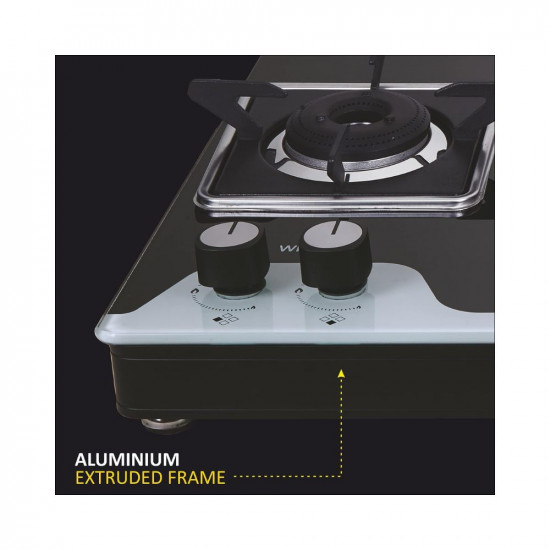 Whirlpool 4 Burner Heavy Duty Forged Brass Gas Stove with Rust Free Body GRANDIOSA Ultra 704 CT - Manual Ignition