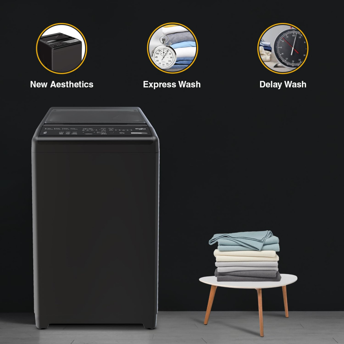 Whirlpool 6 Kg 5 Star Royal Fully-Automatic Top Loading Washing Machine WHITEMAGIC ROYAL 6 GENX Grey ZPF Technology