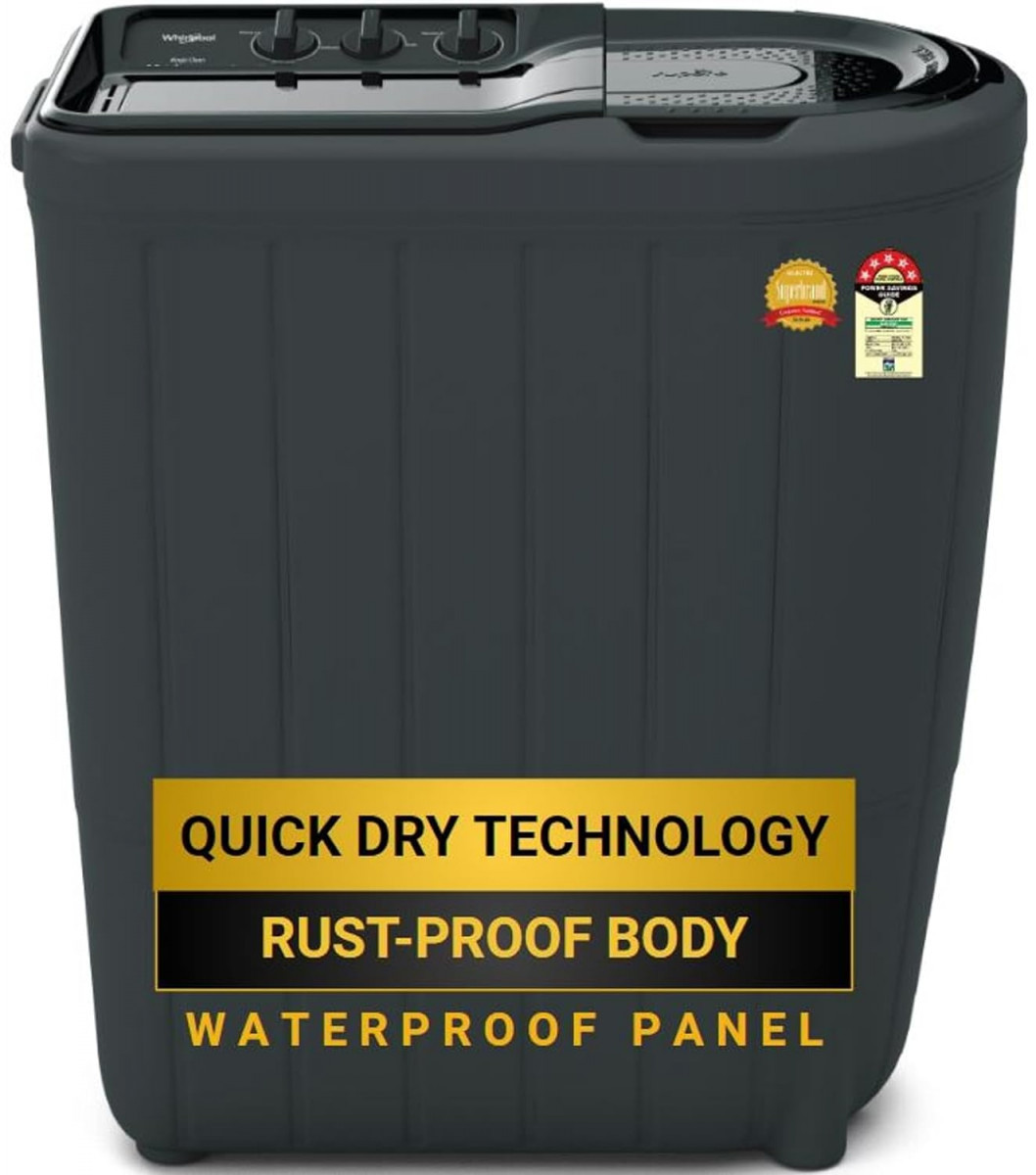 Whirlpool 6 Kg 5 Star Superb Atom Semi-Automatic Top Loading Washing Machine SUPERB ATOM 60I Grey Dazzle TurboScrub Technology
