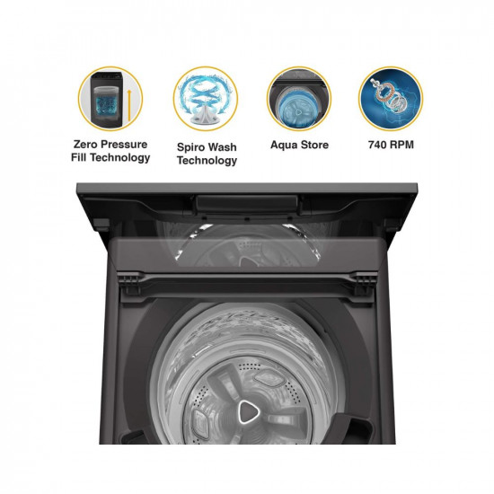 Whirlpool 7 Kg 5 Star Royal Fully-Automatic Top Loading Washing Machine (WHITEMAGIC ROYAL 7.0 GENX, Grey, Hard Water Wash, ZPF Technology)
