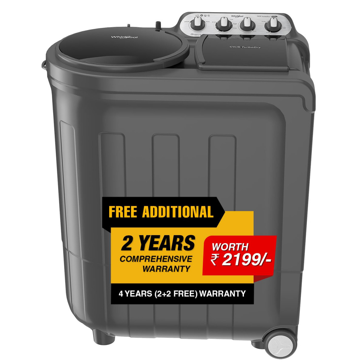Whirlpool 85 kg 5 Star Semi-Automatic Top Loading Washing Machine ACE 85 TRB DRY GREY DAZZLE 10YR-N Grey Dazzle 2x Drying Power