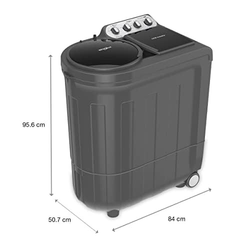 Whirlpool 85 kg 5 Star Semi-Automatic Top Loading Washing Machine ACE 85 TRB DRY GREY DAZZLE 10YR-N Grey Dazzle 2x Drying Power